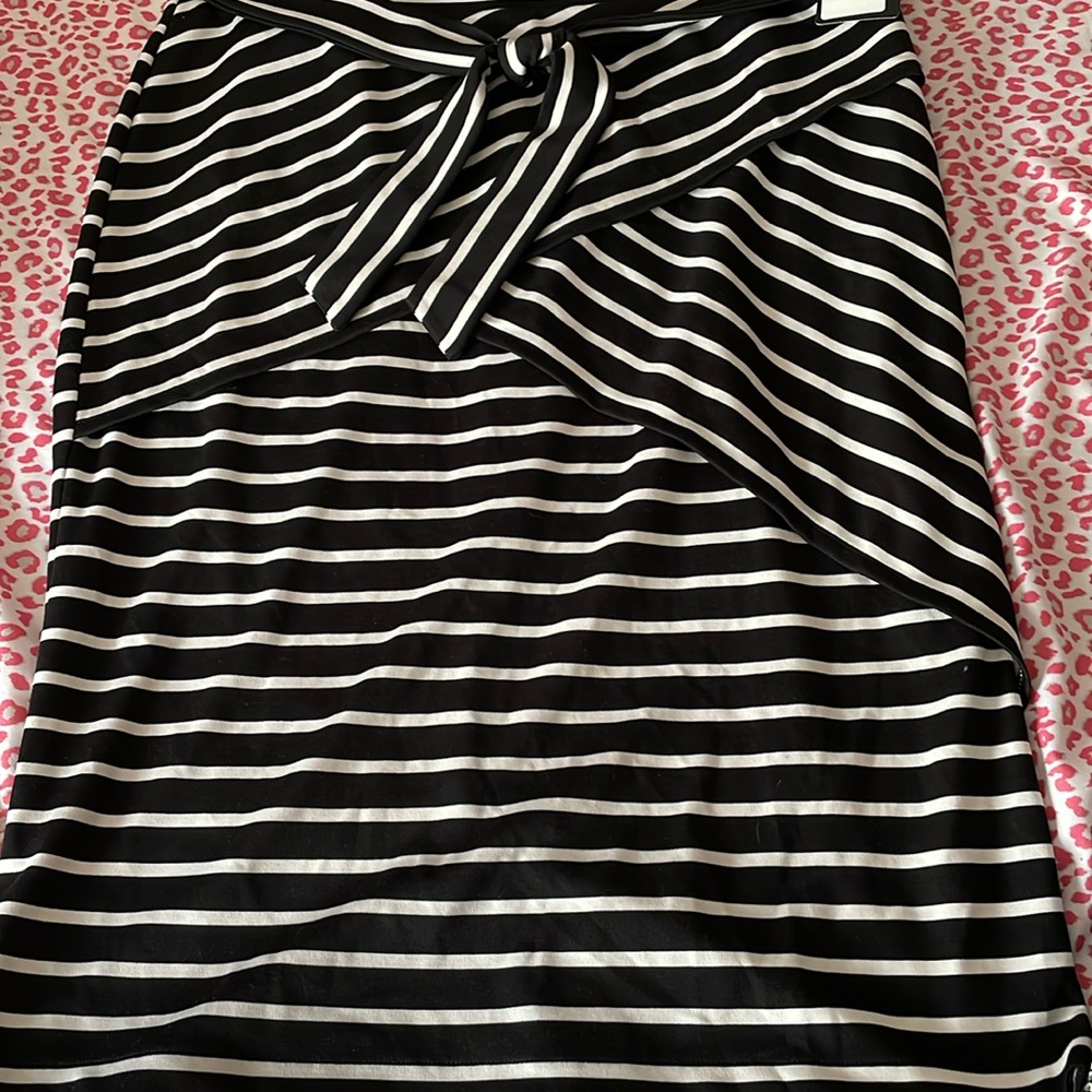 Nordstrom Halogen Black/Ivory Skirt